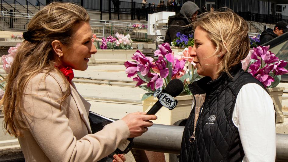 Brittany Russell, Women in Racing, Maggie Wolfendale, 2023 Carter Handicap Presented by NYRA Bets, Doppelganger, Eclipse Sportswire Brittany Russell, Women in Racing, Maggie Wolfendale, 2023 Carter Handicap Presented by NYRA Bets, Doppelganger, Eclipse Sportswire